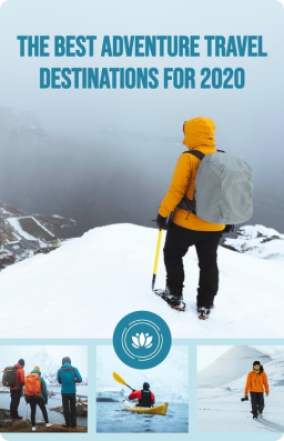 The Best Adventure Travel Destinations For 2020 - Pinterest Pin Template