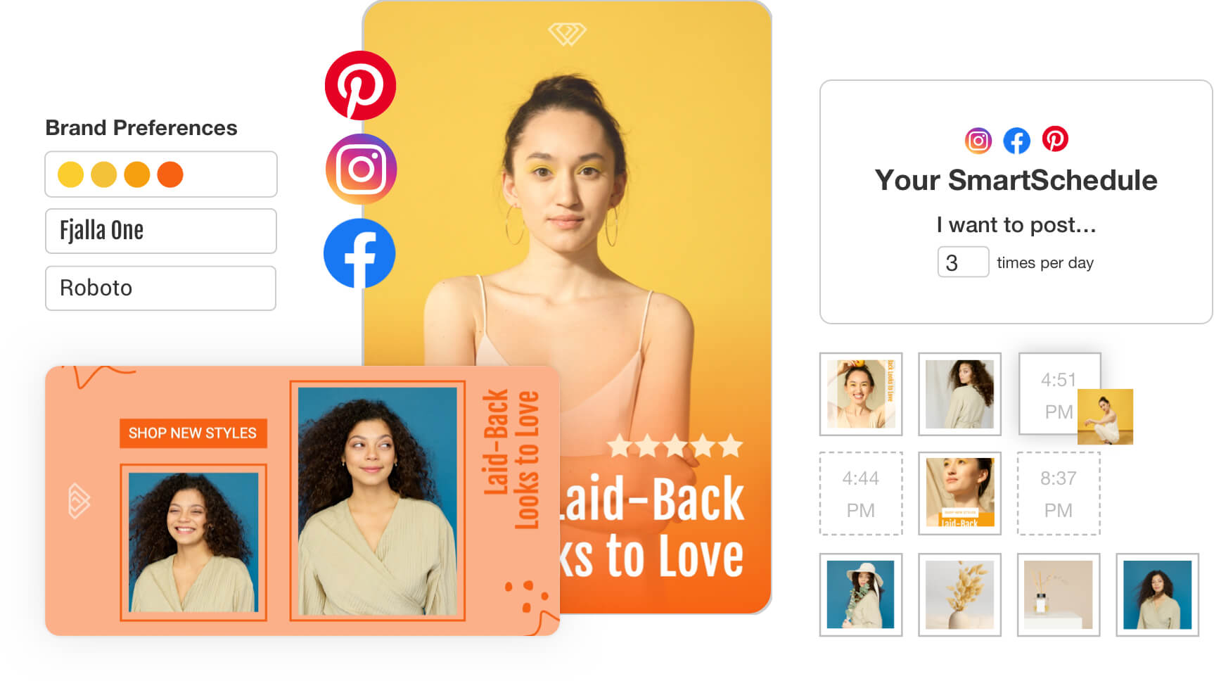 hero Tailwind Pinterest and Instagram Scheduler