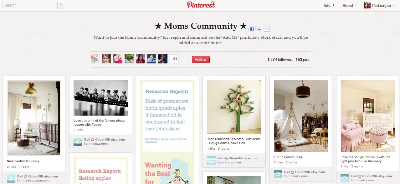 Moms-Community-Pinterest-Board Mom Community Board on Pinterest