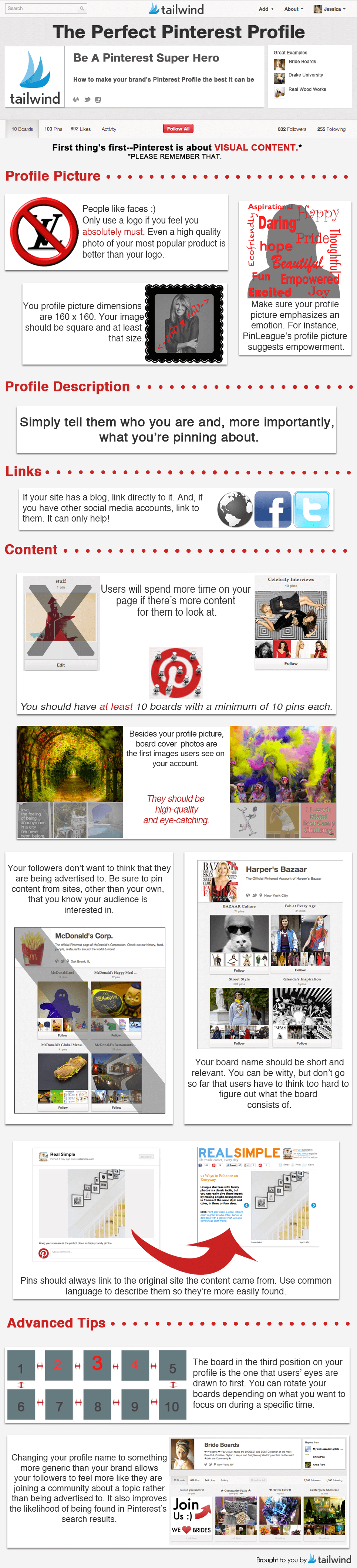 Perfect Pinterest Profile Guide Perfect Pinterest Profile Guide