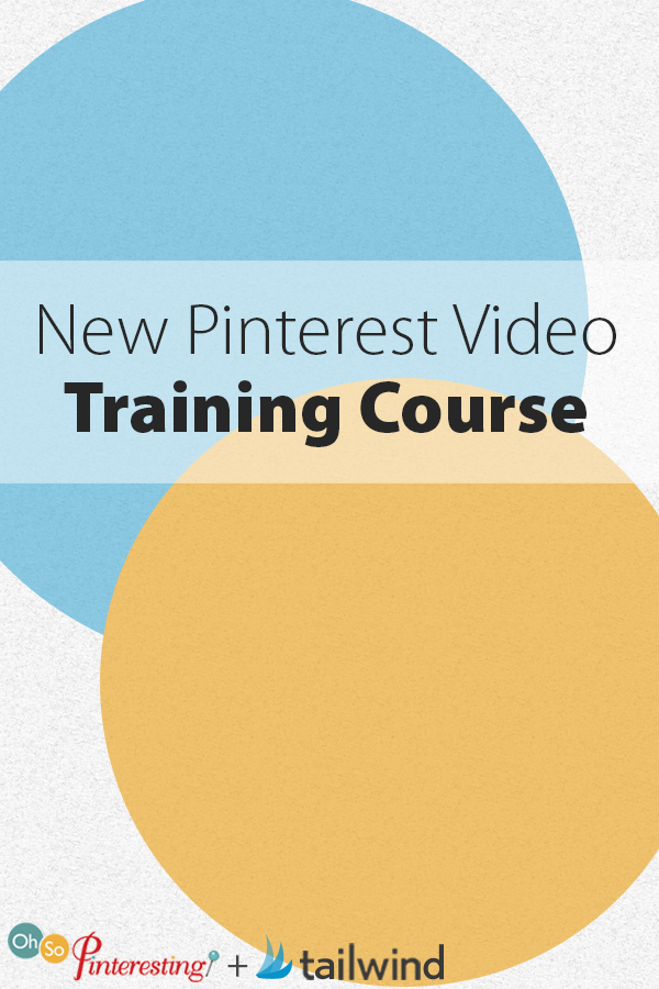 New Pinterest Video Training Course