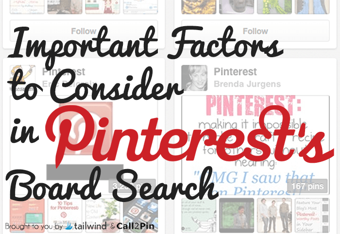 Important Factors to Consider in Pinterest's Board Search