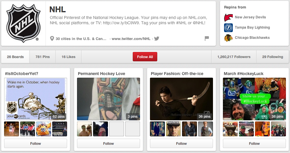 Hockey Fights are Manly. Pinterest is Manly.
