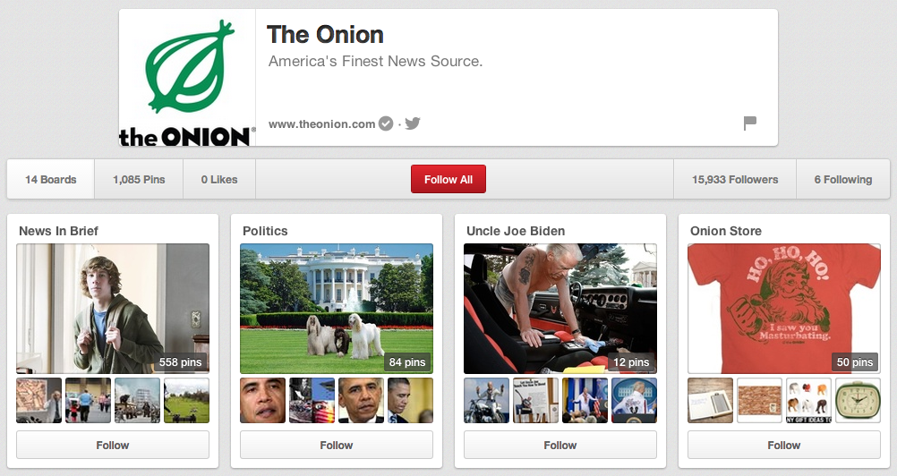 The Onion is Funny, Sarcastic, Manly and On Pinterest