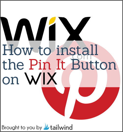 Install Pin It Button on Wix