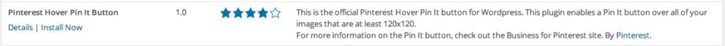 Pinterest Hover Pin It Button for WordPress