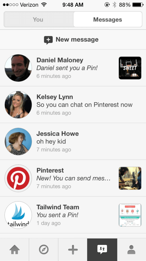 Pinterest Adds Messaging Capabilities