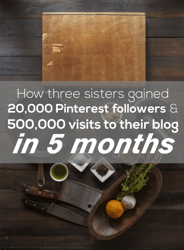 How three sisters gained 20,000 Pinterest followers & 500,000 visits to their blog in just 5 months! Pinterest Marketing Case Study