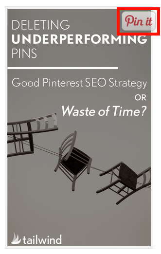 Add a pin-it pop up to your email newsletters