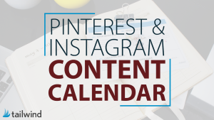 2016 Pinterest & Instagram Content Calendar