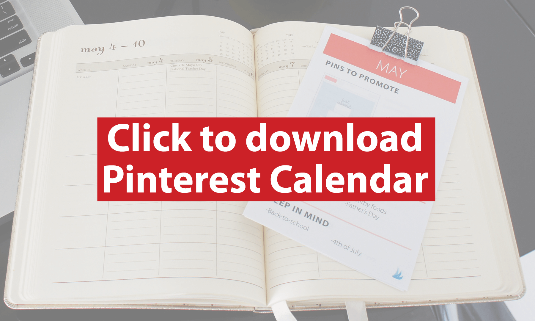 FREE Printable 2016 Pinterest & Instagram Content Calendars