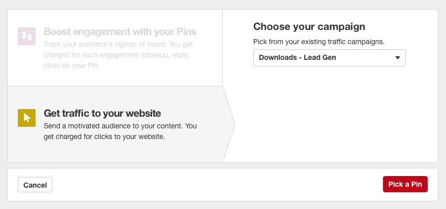 Choose the type of campaign and name it