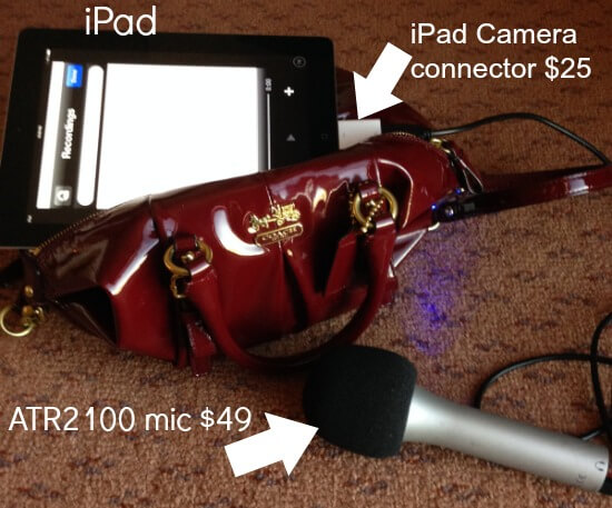 Easy mobile podcasting with an iPad