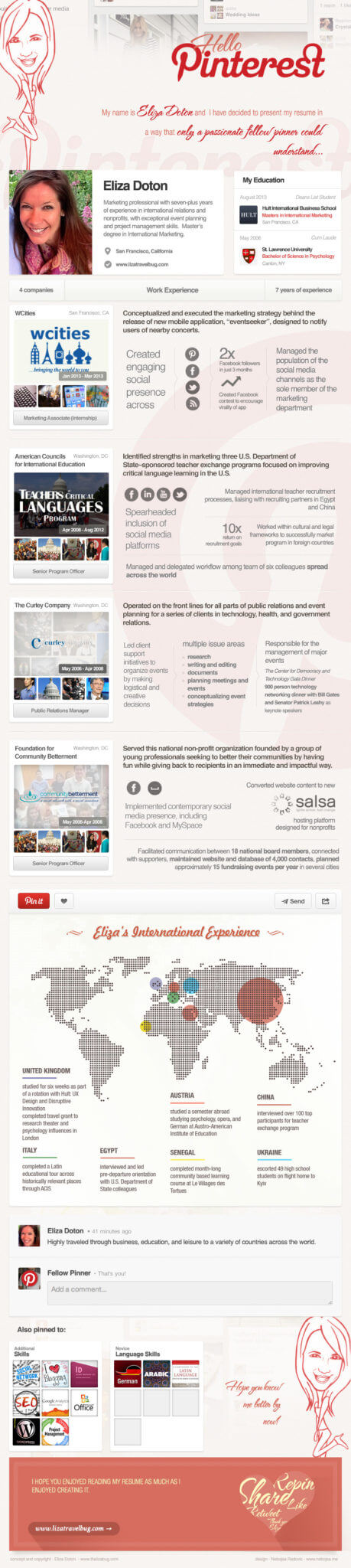 Eliza Doton Resume Pin for Pinterest