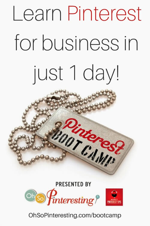 We know you're busy so we're coming together to bring you an intense one day training to help you learn how to use Pinterest for business. www.mypinterestbootcamp.com