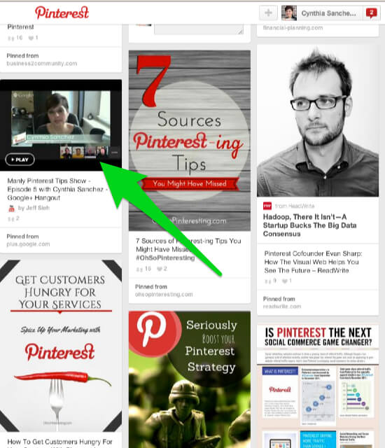 Videos on Pinterest can be hard to see create a custom thumbnail