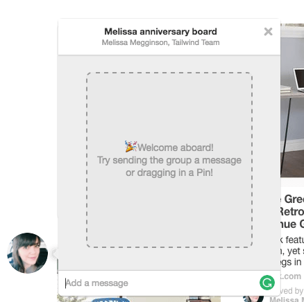 Adding a Pin to a group Board Message
