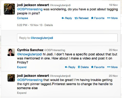 Tagging on Pinterest problem