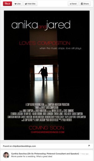 Wedding movie poster by Chip Dizard