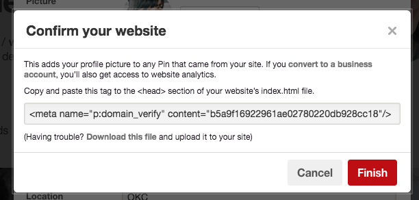 Copy meta description