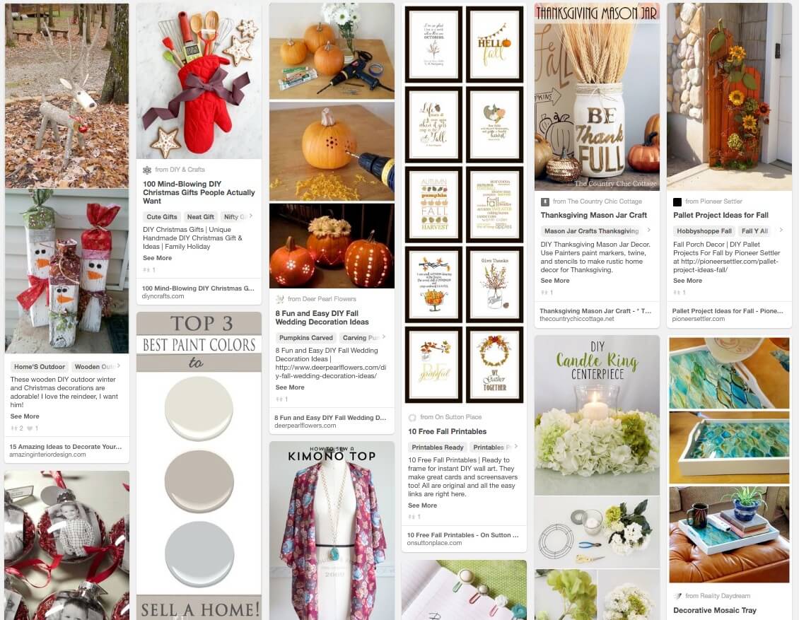 Trending on Pinterest in DIY and Crafts in October