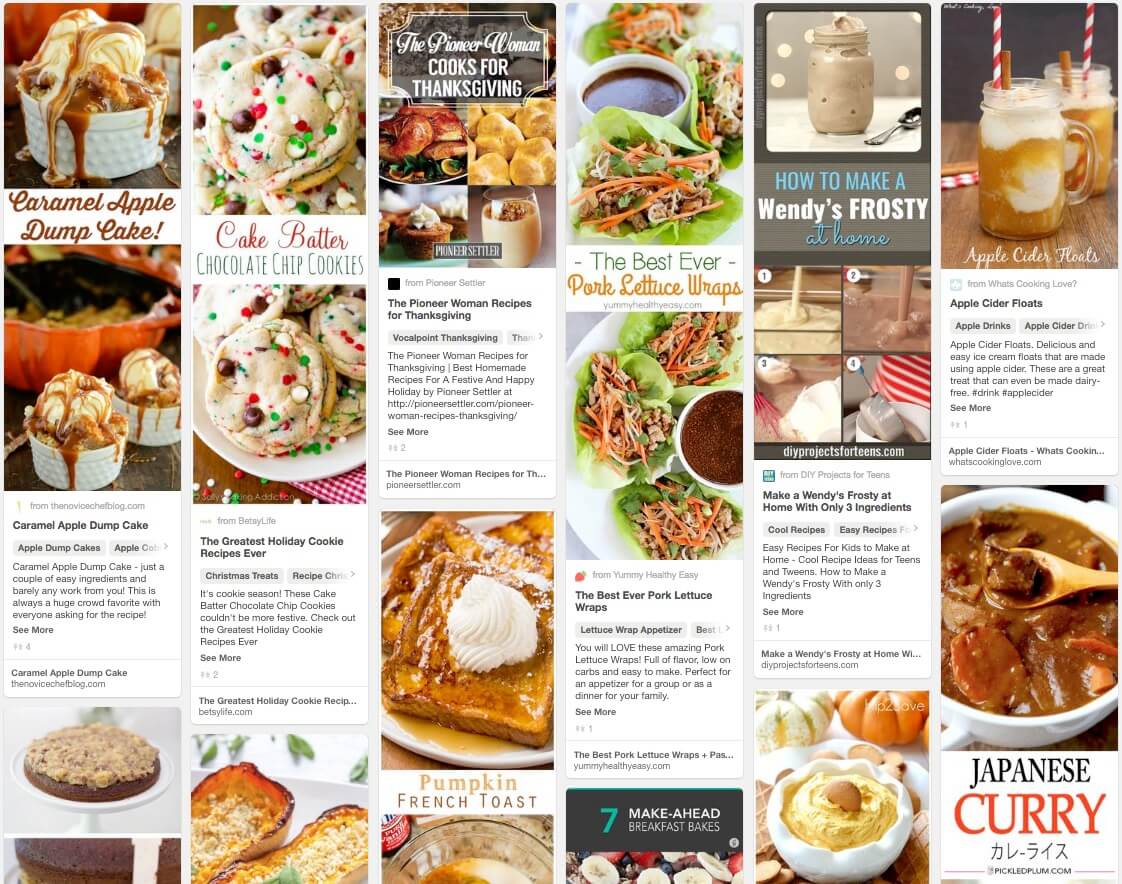 Trending on Pinterest in Food and Drink Category in October