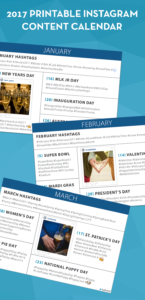 Free 2017 Instagram Content Calendar