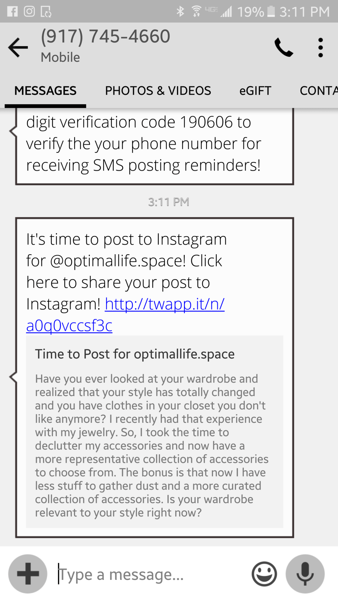Tailwind's Android SMS Scheduling 