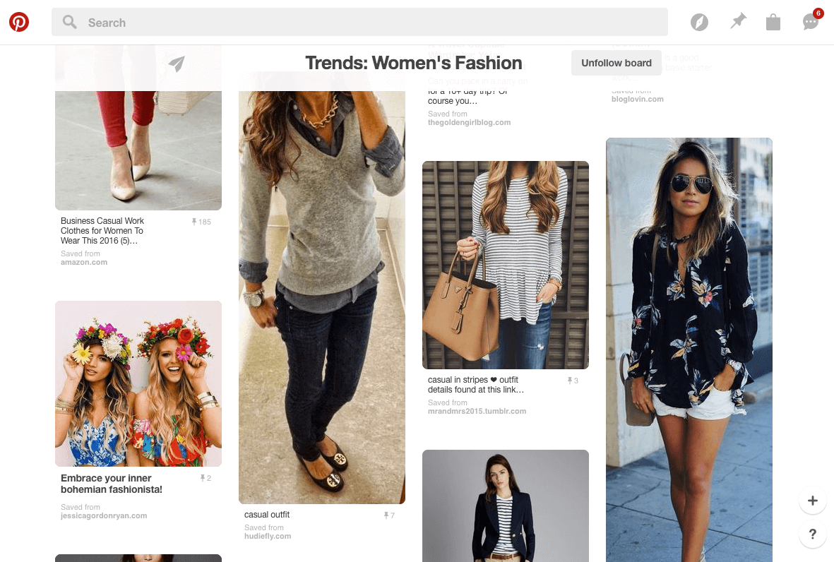 Women's Fashion Trends on Pinterest in April