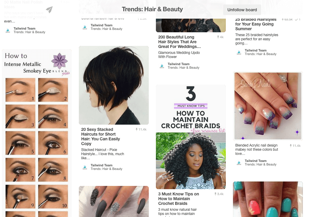 May Pin Trends in Hair & Beauty