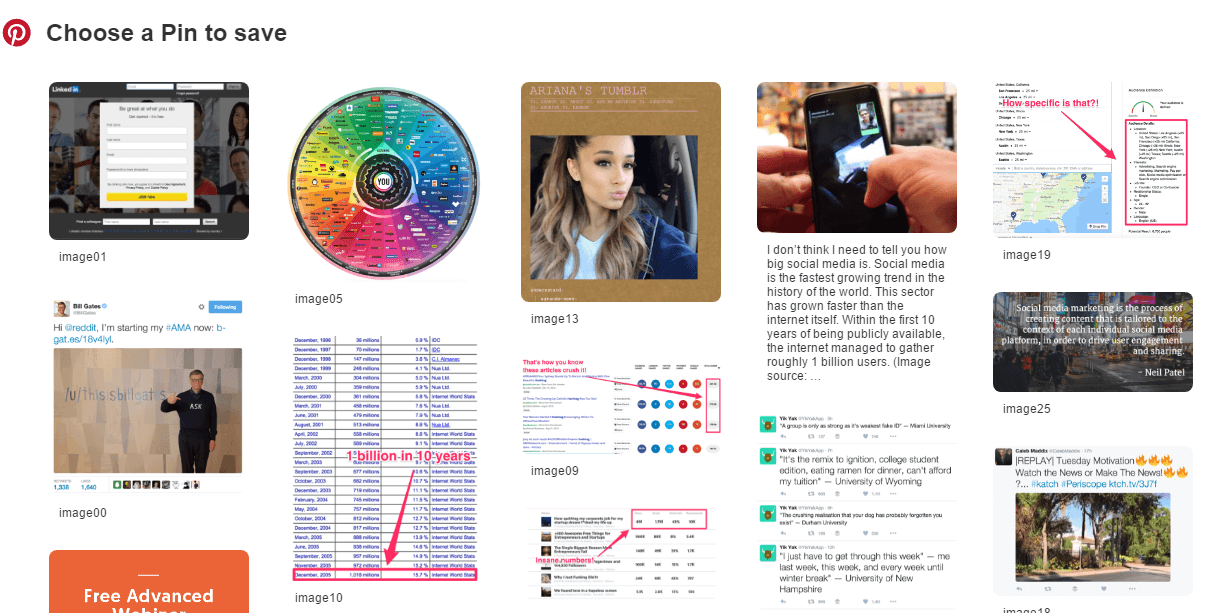 Images make your Pinterest post interactive