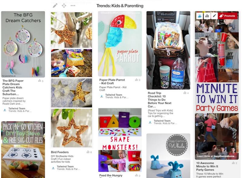 Kids and Parenting Pinterest Trends in July