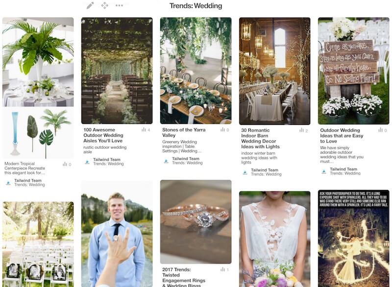 Wedding Pinterest Trends in July