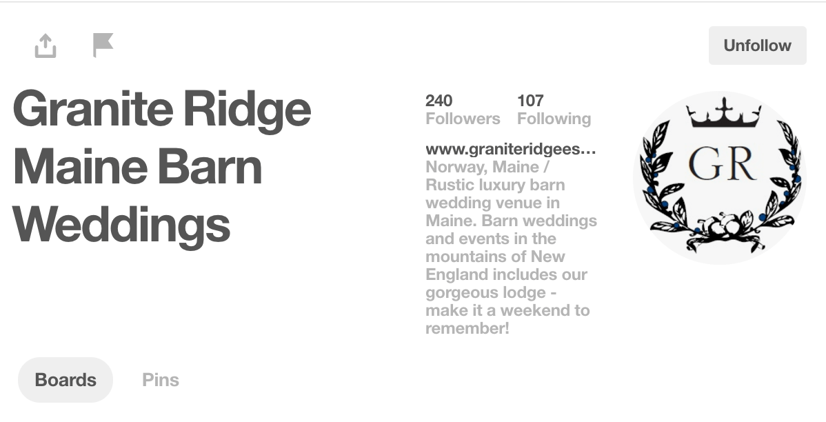 Barn Wedding Venue Pinterest Profile