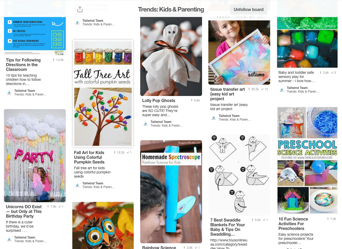 August Parenting & Kids Trends on Pinterest