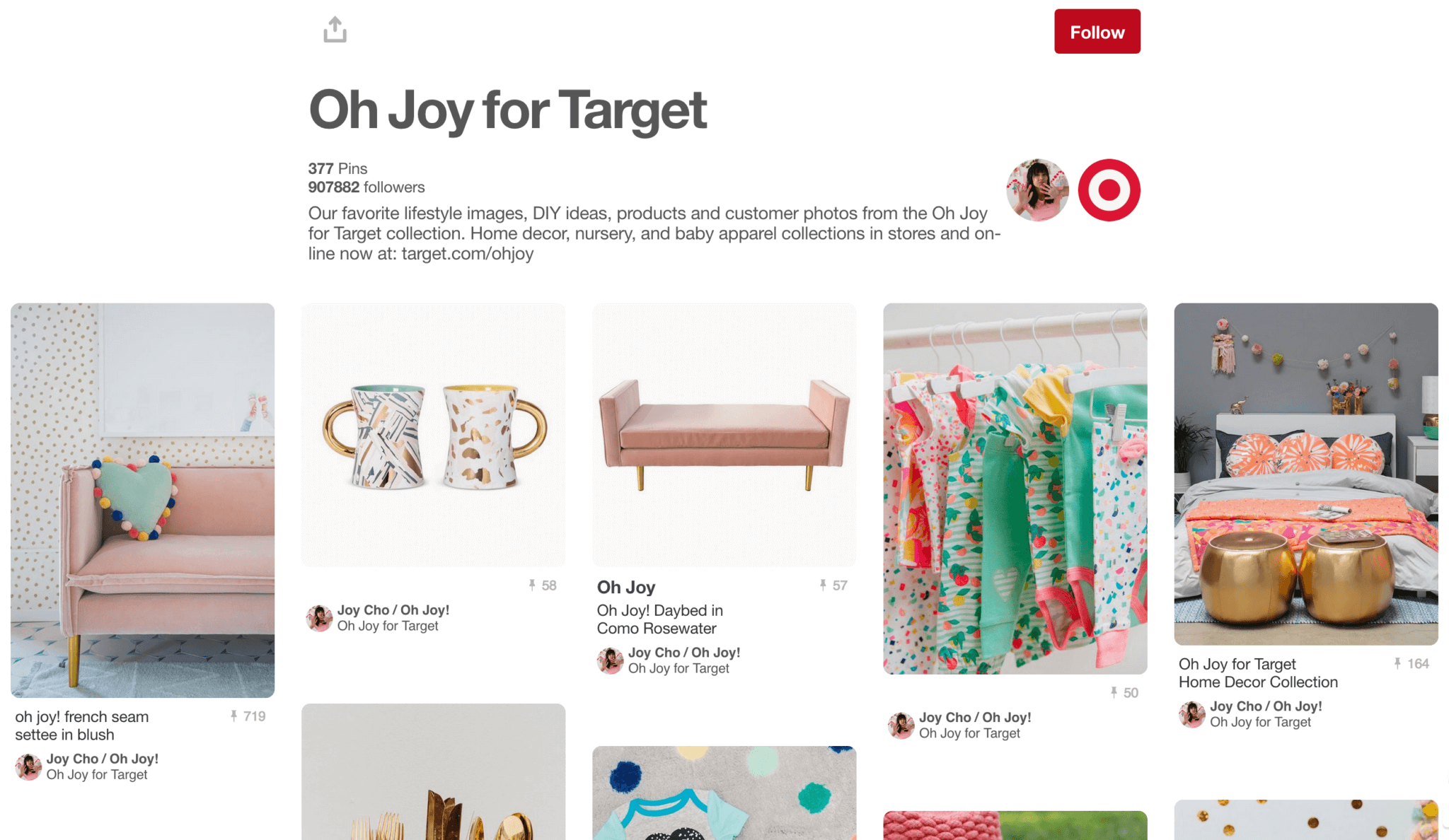 Joy Cho and Target Collaborate on a Group Board