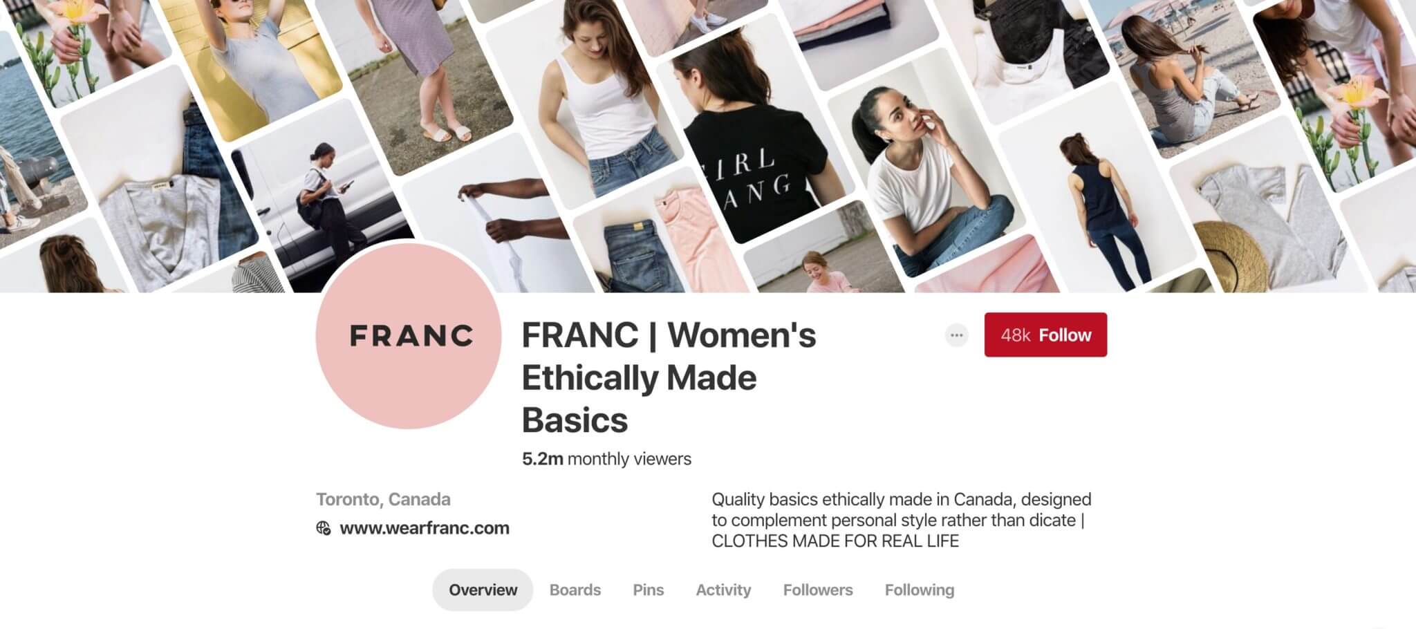 FRANC Pinterest Profile