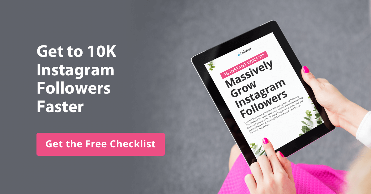 Get to 10K Instagram Followers Faster - Get the Checklist