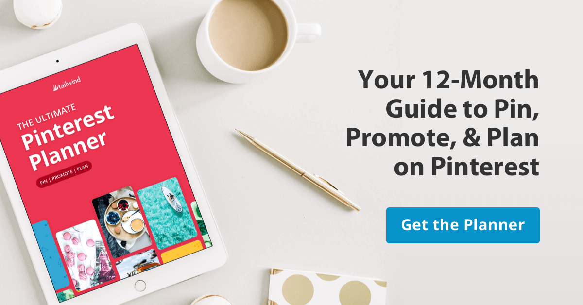 Your 12 Month Guide to Pin, Promote & Plan on Pinterest. Get the Planner!