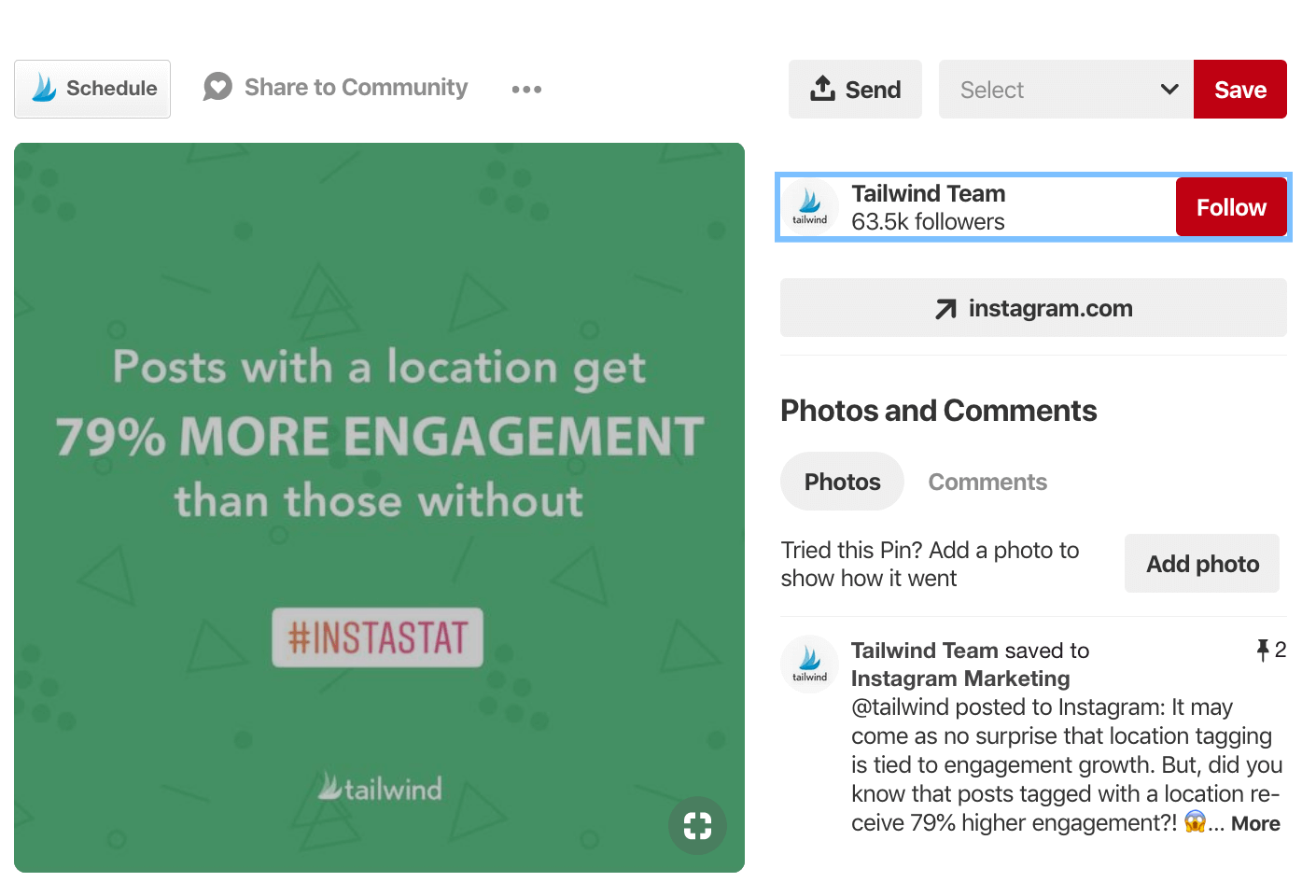Save your Instagram posts to Pinterest!