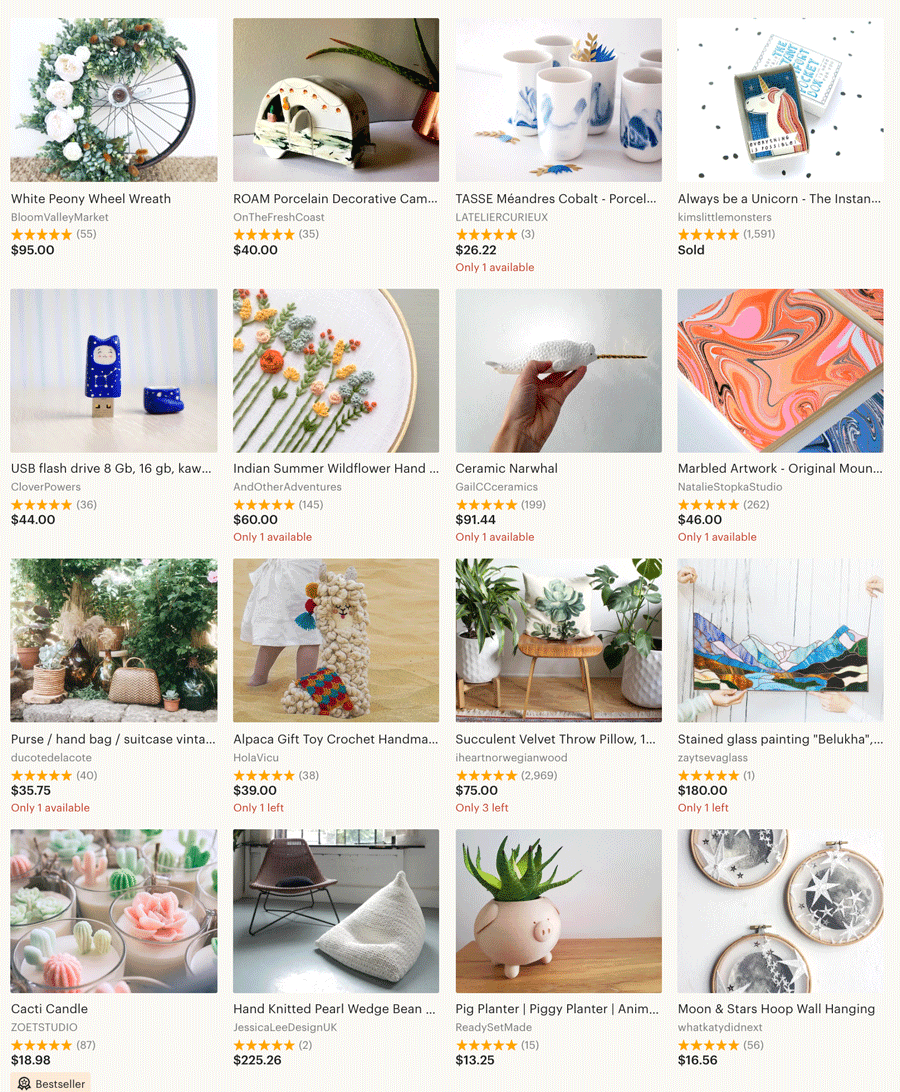 Etsy Instagram Popular Products