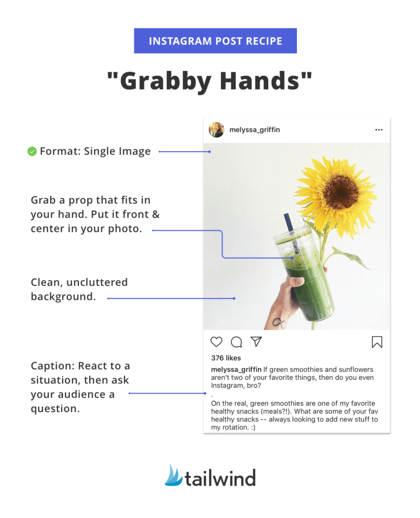 Instagram Post Recipe: Grabby Hands