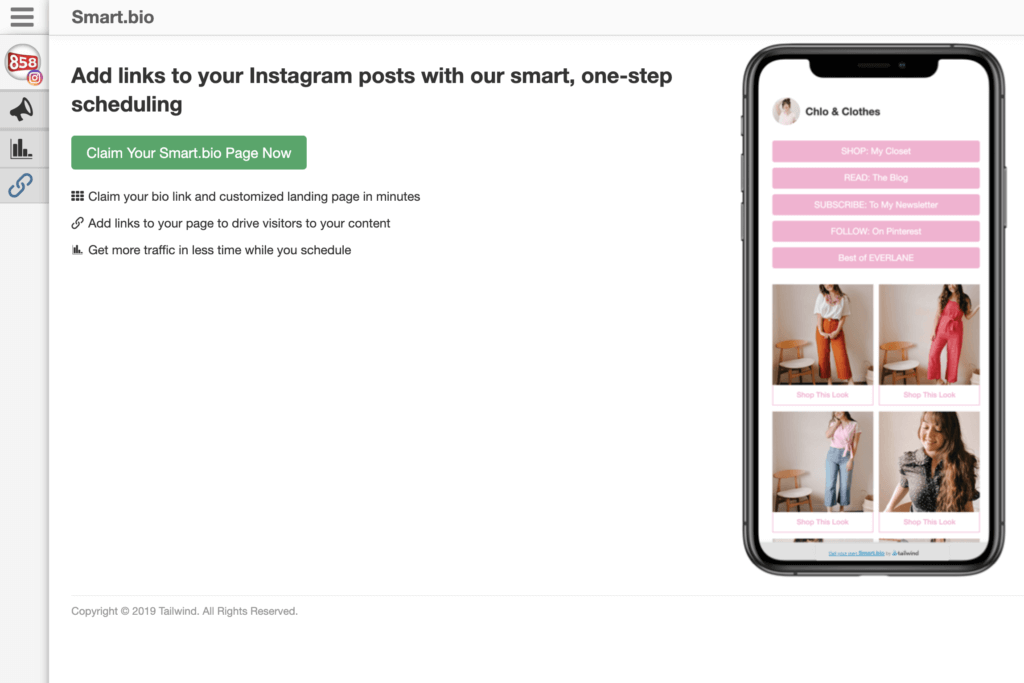 Claim your Smart.bio page now - free link in bio tool