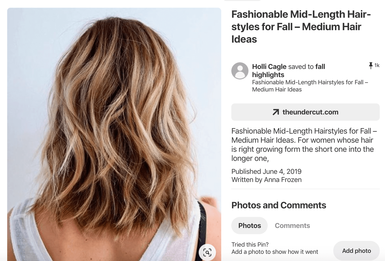 Pinterest Pin with redundant Pin title