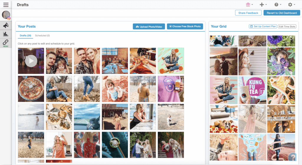 upload multiple photos and videos at once with our instagram desktop grid planner tool