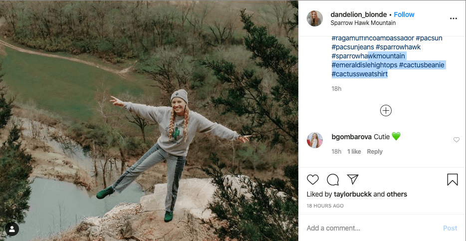 Although you can't highlight and select hashtags in the Instagram mobile app to save to a hashtag list, you can use your Instagram desktop browser to do this.