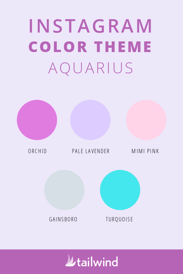 Aquarius Instagram Color Theme