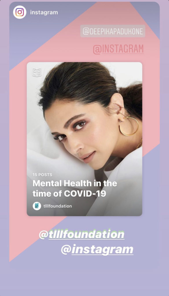 Instagram and mental health Guide from Deepika Padukone