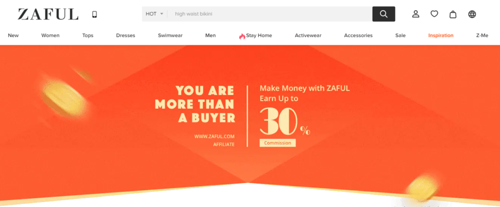 ZAFUL affiliate marketing network platform