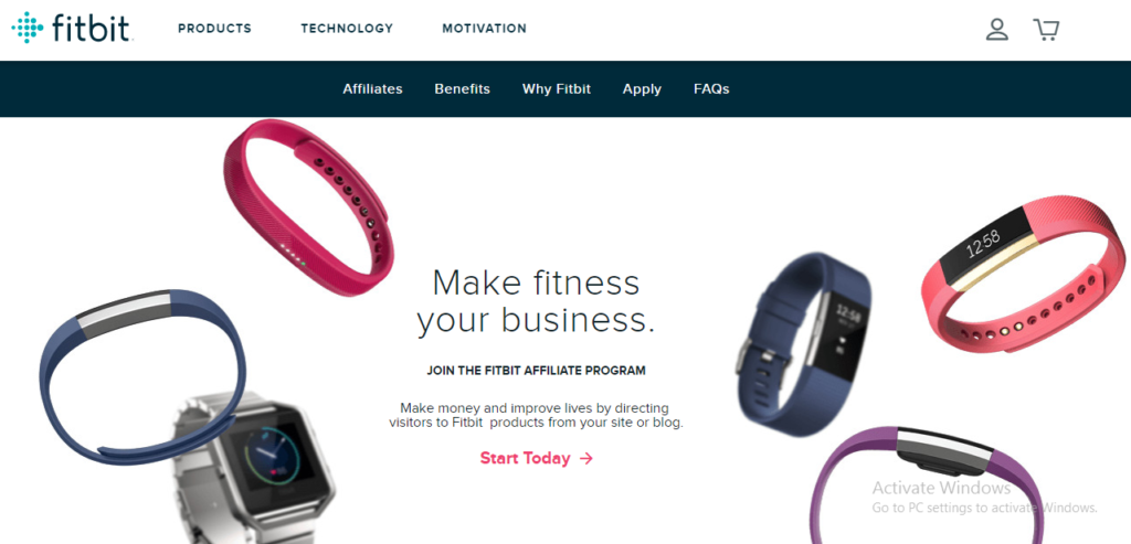 Fitbit affiliate program